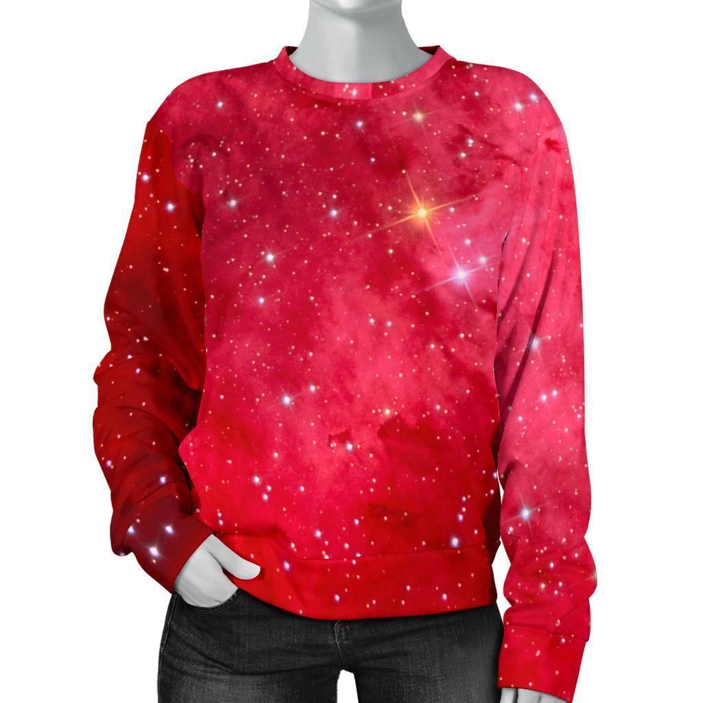 red galaxy sweatshirt