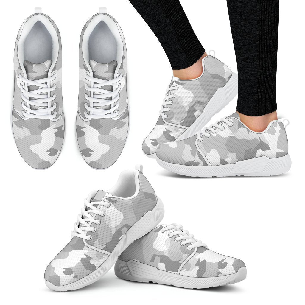 White Snow Camouflage Print Women's 