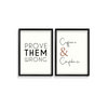 Prove them wrong & Caffeine and Confidence Set of 2 Quotes Posters
