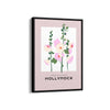 Hollyhock Botanical Modern Wall Art