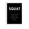 Squat Definition Poster