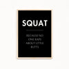 Squat Definition Poster