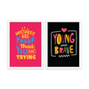 Set of 2 Vibrant Quotes Posters