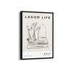 Lagom Life Modern Line Wall Art