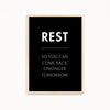 Rest Definition Poster