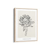 Sunflower Modern Line Wall Art