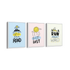 Set of 3 Travel Quotes Wall Art