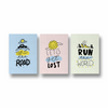 Set of 3 Travel Quotes Wall Art