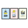 Set of 3 Travel Quotes Wall Art