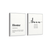 Home & This is us Set of 2 Quotes Art