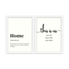 Home & This is us Set of 2 Quotes Art