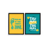 Step out & the more you earn Set of 2 Quotes Posters