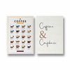 Coffee Guide & Caffeine and confidence Set of 2 coffee Posters