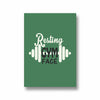 Resting gym face Gym Poster