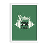 Resting gym face Gym Poster