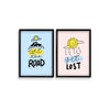 Take the road and let's get lost Set of 2 travel Posters