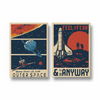 Feel the fear & Outer Space Set of 2 Space Posters