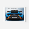 It all starts with a dream - Lamborghini Huracán STO Wall Poster