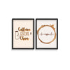 Caffeine before chaos and coffee stains Set of 2 coffee Posters