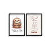 Sloffee and coffee girl Set of 2 coffee Posters