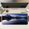 The best view comes after the hardest climb Landscape Desk Mat