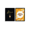 Home is where the heart is and home is where we stay Set of 2 home Posters