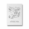 National Park Modern Line Wall Art