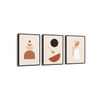 Set of 3 Abstract Geometric Modern Wall Art