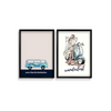 Love the journey & Wanderlust Set of 2 Travel Posters