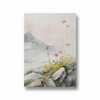 Floral Cascades in Misty Mountains Wall Art