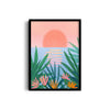 Peaceful Pink Sunset Wall Art