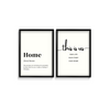 Home & This is us Set of 2 Quotes Posters