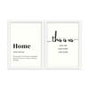 Home & This is us Set of 2 Quotes Posters