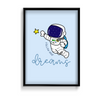 Follow your dreams Kid Astronaut Wall Art