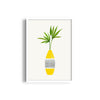 Greenery in Yellow Vase Wall Art