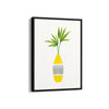 Greenery in Yellow Vase Wall Art