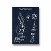 Communication Satellite Blueprint Premium Wall Art - The Mortal Soul