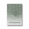 Hyderabad City Street Map Art - The Mortal Soul