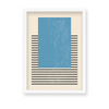 Sea Blue Geometric Modern Wall Art - The Mortal Soul