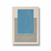 Sea Blue Geometric Modern Wall Art - The Mortal Soul