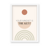Your mindset is the key Quote Wall Art - The Mortal Soul