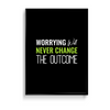 Worrying will never change the outcome Quote Wall Art - The Mortal Soul