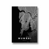 Mumbai City Street Map Art - The Mortal Soul