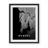 Mumbai City Street Map Art - The Mortal Soul