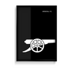 Arsenal F.C. Cannon Dark Premium Wall Art - The Mortal Soul