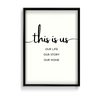 This is us Quote Wall Art
