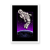 Flying Space Suit - Abstract Poster - The Mortal Soul