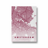 Amsterdam City Street Map Art - The Mortal Soul