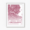 Amsterdam City Street Map Art - The Mortal Soul