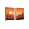 The Red Desert - Minimal Landscape Modern Wall Art
